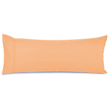 Load image into Gallery viewer, &quot;Nestl Bedding Body Pillowcase - Set Of 1 Microfiber Pillow Case - Body Pillow Size 20&quot;&quot;x54&quot;&quot;, Light Orange&quot;
